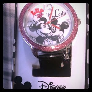 Mickey and Minnie Mouse Analog Watch with Charms✨